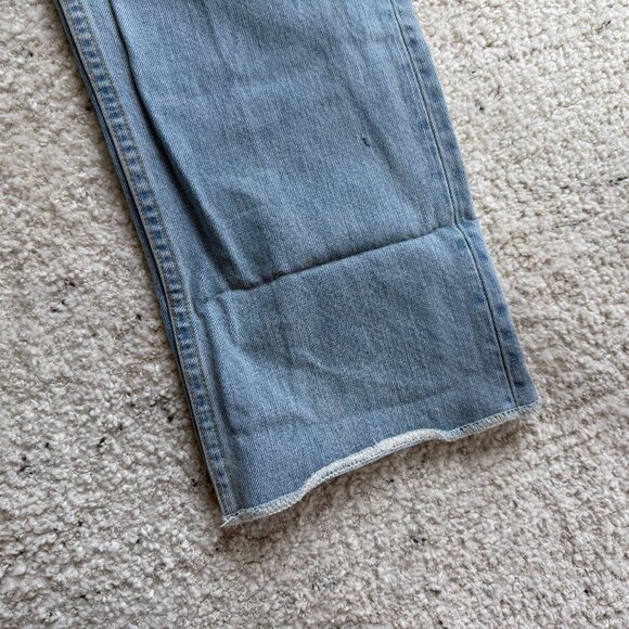 Rag & Bone Straight Wide Leg Light Blue Jeans - Picture 7 of 7